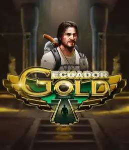 The mysterious and enticing Ecuador Gold slot interface by ELK Studios, featuring an adventurous jungle theme with ancient symbols. The visual emphasizes the slot's expansive 6-reel layout, complemented with its innovative game mechanics, attractive for those interested in the thrill of treasure hunting.